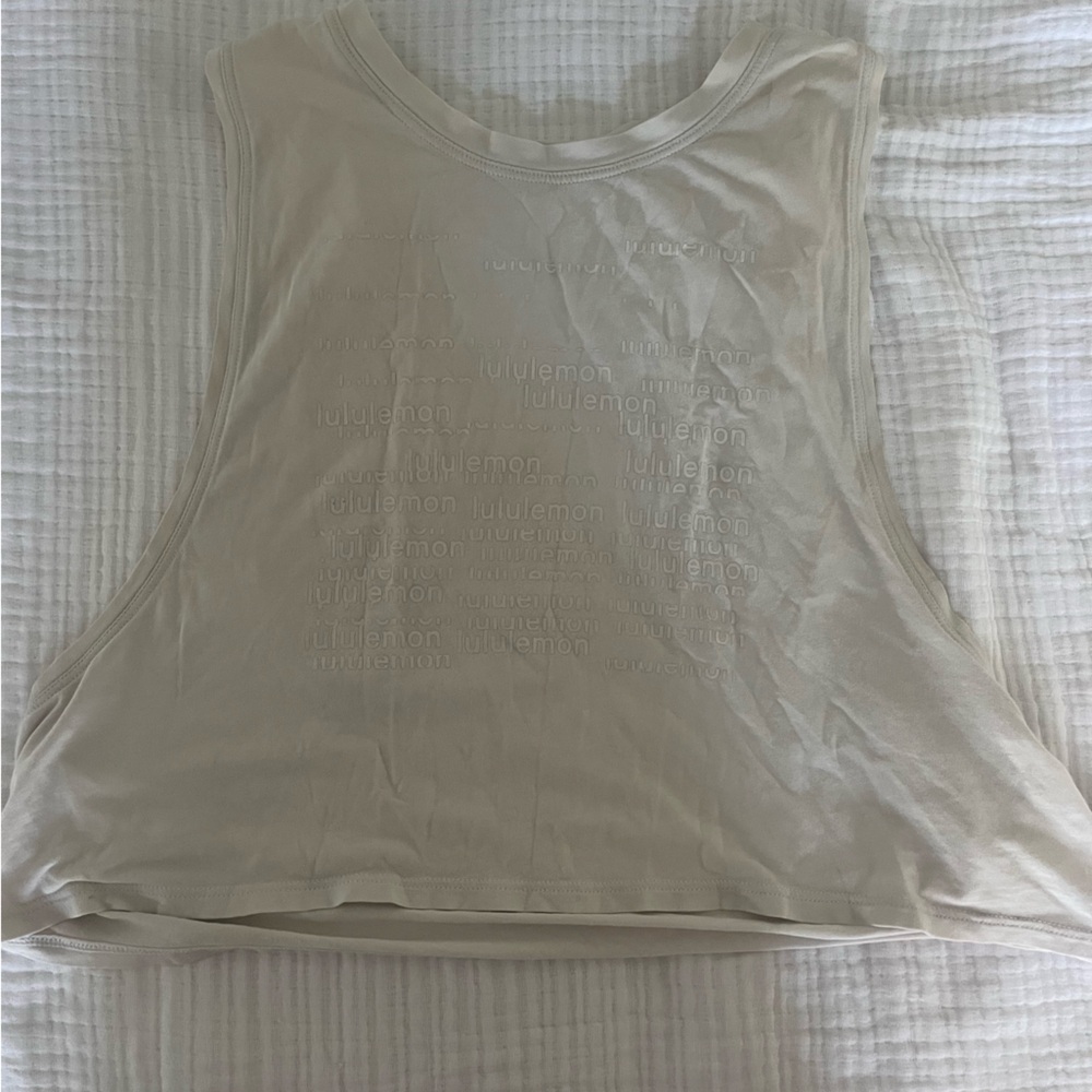 Lululemon Athletica White Tank Top